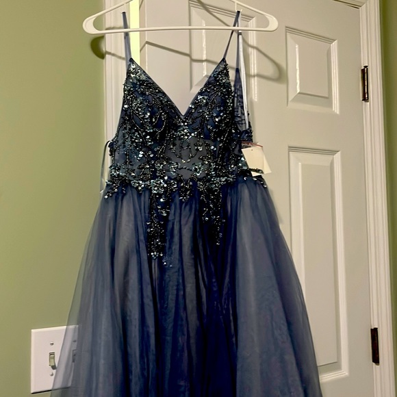 Blue Prom Dress - Picture 1 of 4